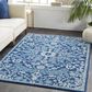 Surya Harput HAP-1068 5"3" x 7"3" Gray, Teal and Dark Blue Area Rug, , large