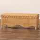 Baxton Studio Erla Bench in Light Honey, , large