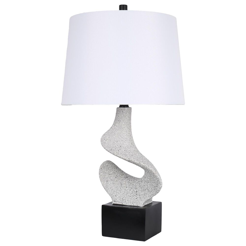 Classy Art Wholesalers Sculptural Waves Table Lamp in White and Black, , large
