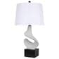 Classy Art Wholesalers Sculptural Waves Table Lamp in White and Black, , large