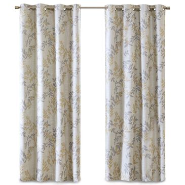 Hampton Park Julie 50" x 95" Blackout Curtain Panel in Yellow, , large