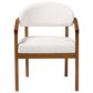 Baxton Studio Biana Arm Chair in Walnut Brown, , large