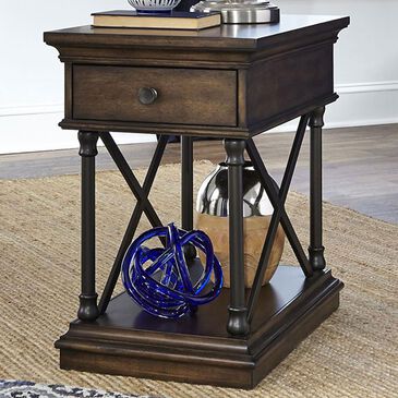 Belle Furnishings Tribeca Chairside Table in Cordovian Brown, , large