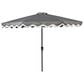 HOMLUX 10" Patio Umbrella with Lights in Dark Gray, , large
