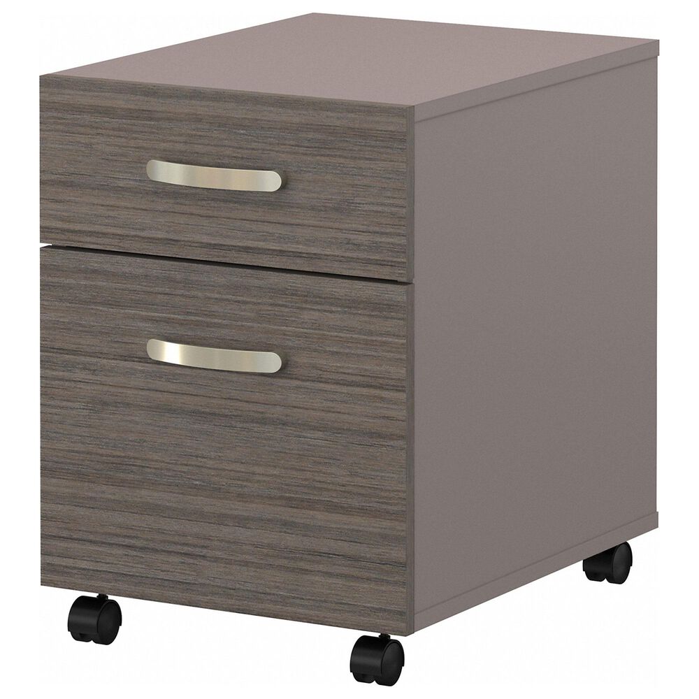Bush Contemporary 2-Drawer Mobile File in Cocoa and Pewter, , large