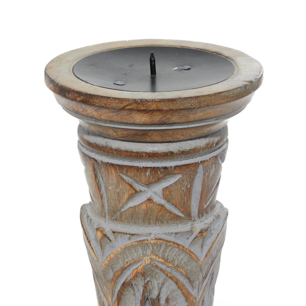 Maple and Jade 18&quot; Candle Holder in Light Brown &#40;Set of 3&#41;, , large