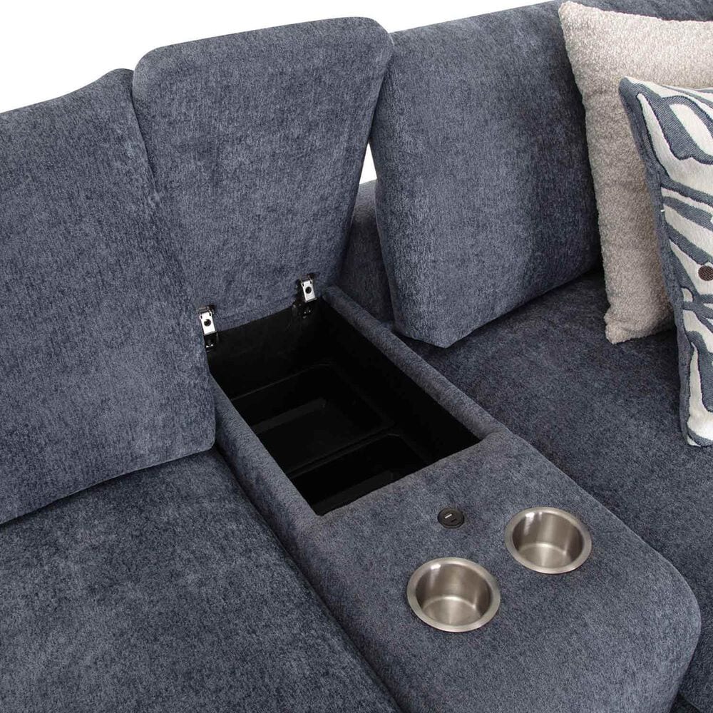 Moore Furniture Julian 8-Piece Stationary Symmetrical Sectional in Linwood Delft, , large