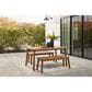 Ashley Janiyah Patio Dining Bench in Light Brown, , large