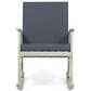 Hearth and Haven Casa Outdoor Rocking Chair with Cushion in Grey, , large