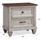 New Heritage Mariana 2-Drawer Nightstand in Vintage Creme with USB Port, , large