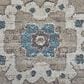 Feizy Dartmouth 39QLF 10" x 12"8" Gray and Multicolor Area Rug, , large