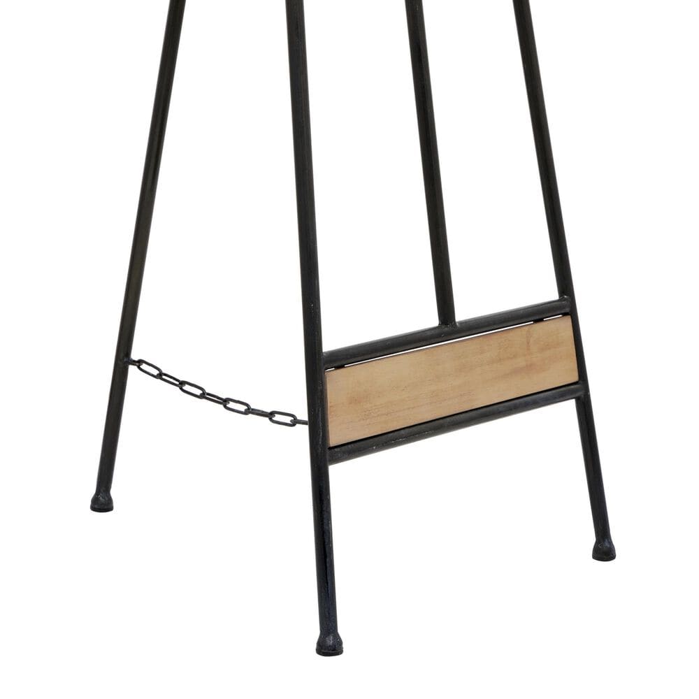 Maple and Jade 66&quot; Adjustable 3-Tier Display Easel in Matte Black and Brown, , large