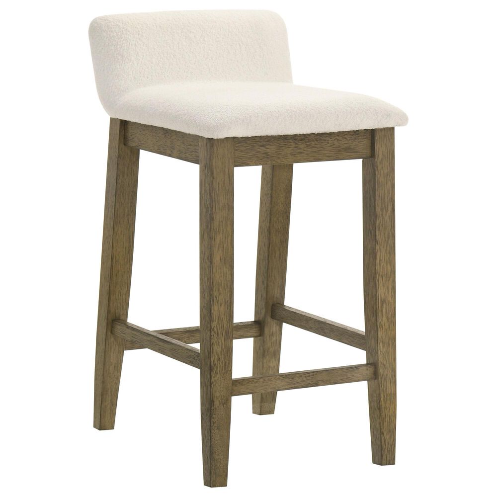 Armen Living Annikah Counter Height Stool in Putty Brown, , large