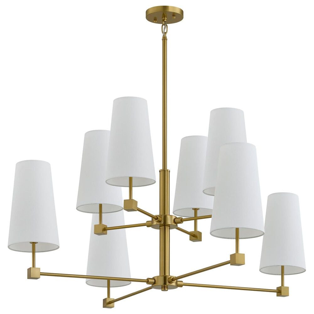 Southern Lighting Paddington 8-Light Chandelier in Brass, , large