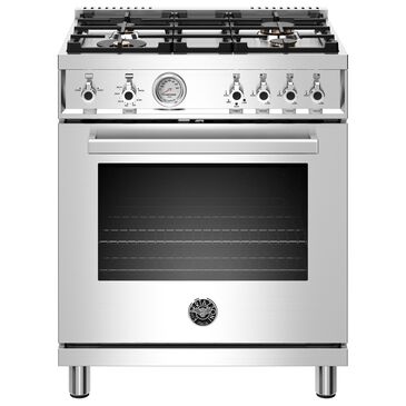 Bertazzoni 30" Professional Gas Range in Stainless Steel, , large