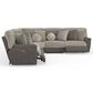 Catnapper Rendezvous 5-Piece Power Reclining Symmetrical Sectional in Slate and Fawn, , large