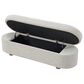 Urban Home Kiki Storage Bench in Cotton Ball Boucle, , large