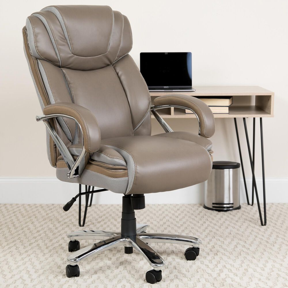 Flash Furniture HERCULES Big & Tall Executive Chair in Beige, , large