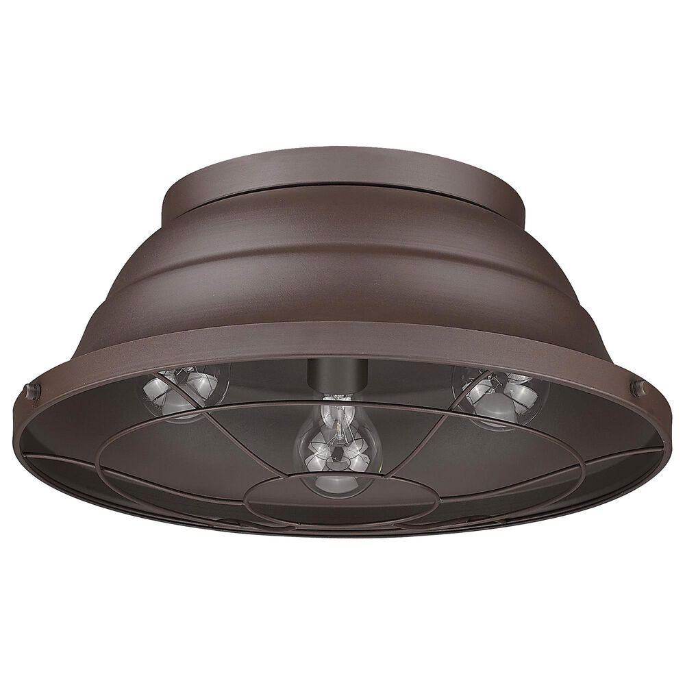 Golden Lighting Bartlett Outdoor Flush Mount in Textured Bronze, , large