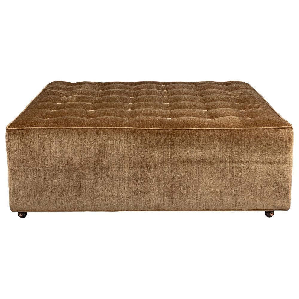 Huntington House Cocktail Ottoman in Gold, , large