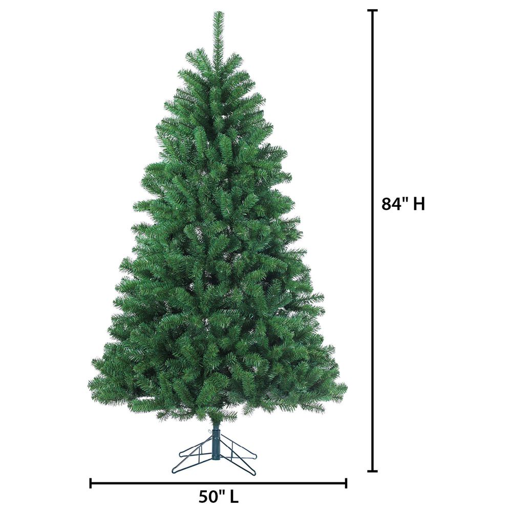 The Gerson Company 7&#39; Un-Lit Artificial Montana Pine in Green, , large