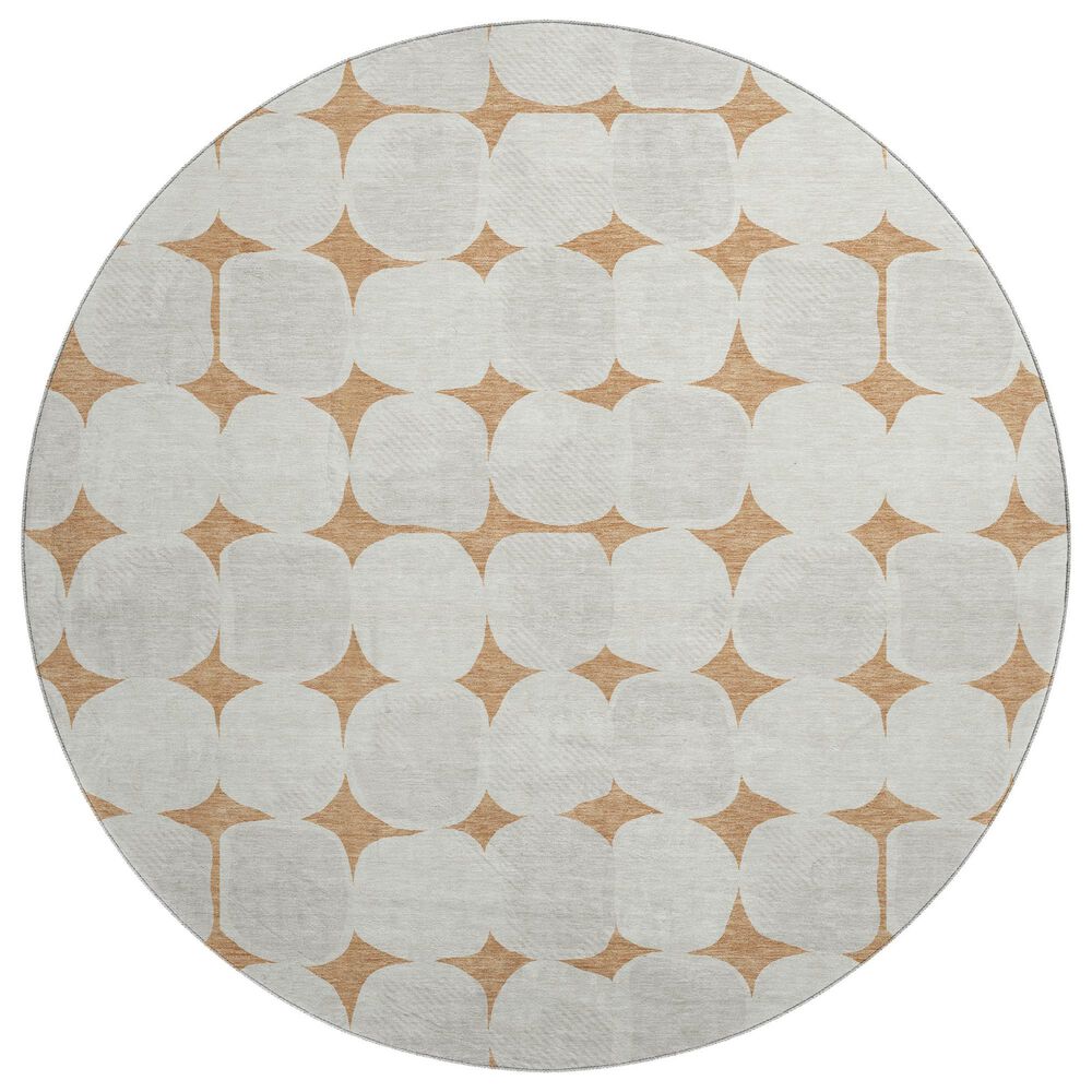 Dalyn Rug Company The Reserve TR16 Copper 8" Round Indoor/Outdoor Area Rug, , large