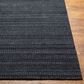 Surya Hickory Charcoal, Black and Gray 10" x 14" Indoor/Outdoor Area Rug, , large