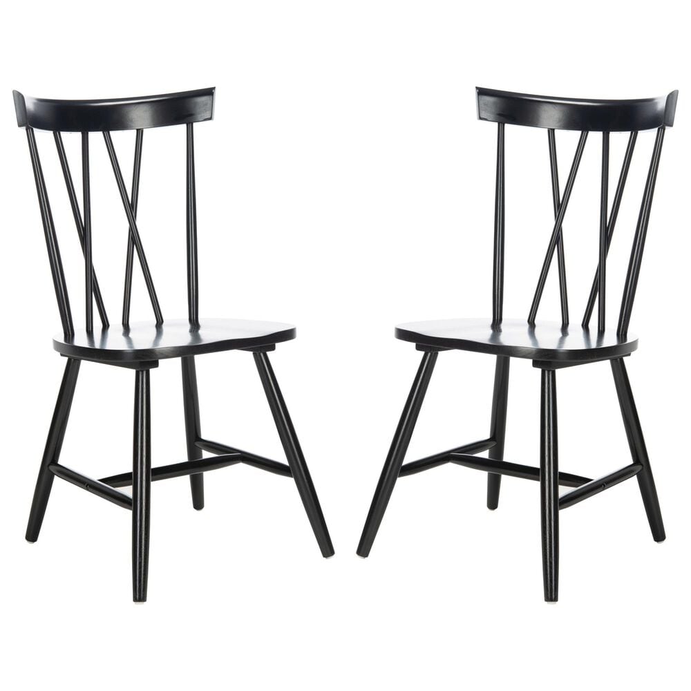 Safavieh Alexander Dining Chair in Black (Set of 2), , large