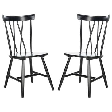Safavieh Alexander Dining Chair in Black (Set of 2), , large
