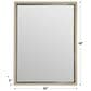 Bernhardt Solaria Mirror in Dune and Shiny Nickel, , large