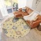 Dalyn Rug Company Hatay 8" Round Gold Area Rug, , large