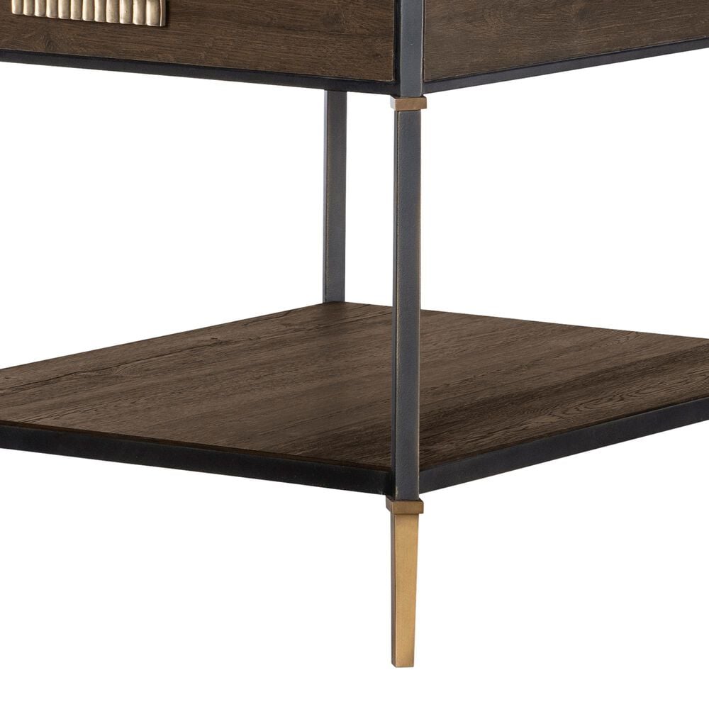 Century Furniture Monterey Side Table in Hawthorne Dark and Aged Bronze, , large