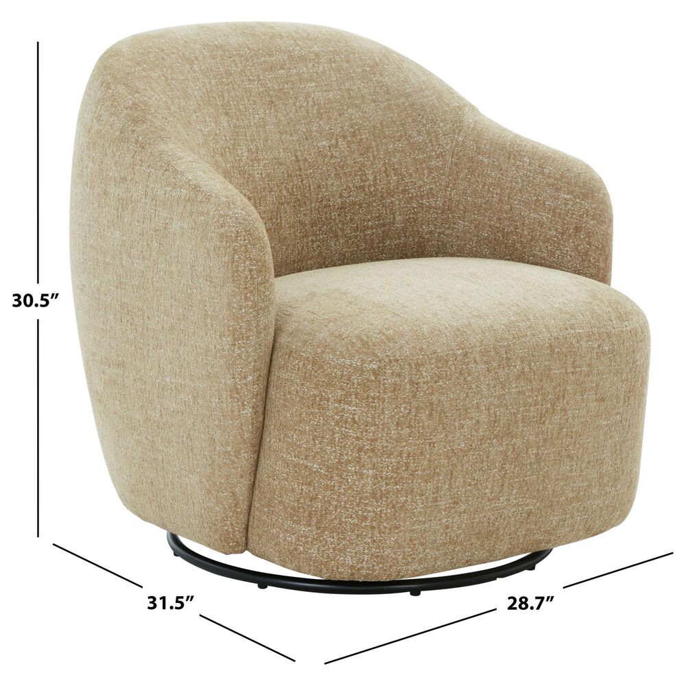 Safavieh Peitra Accent Chair in Light Brown, , large