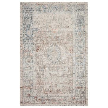 Chris Loves Julia x Loloi Jules 9"6" x 14" Natural and Ocean Area Rug, , large