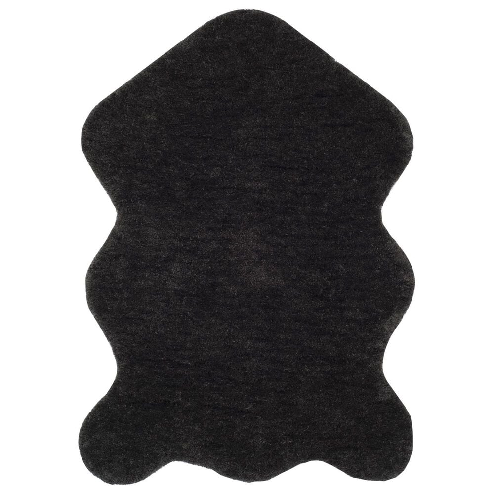 Safavieh Sheep Shag SSG101C 2"6" x 4" Charcoal Area Rug, , large
