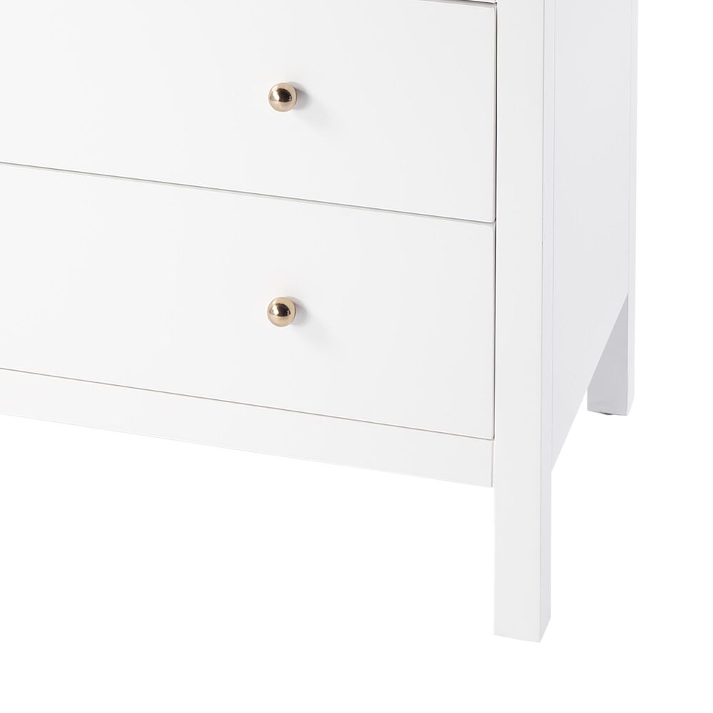 Butler Specialty Company Nora 3-Drawer Dresser in Smooth White, , large