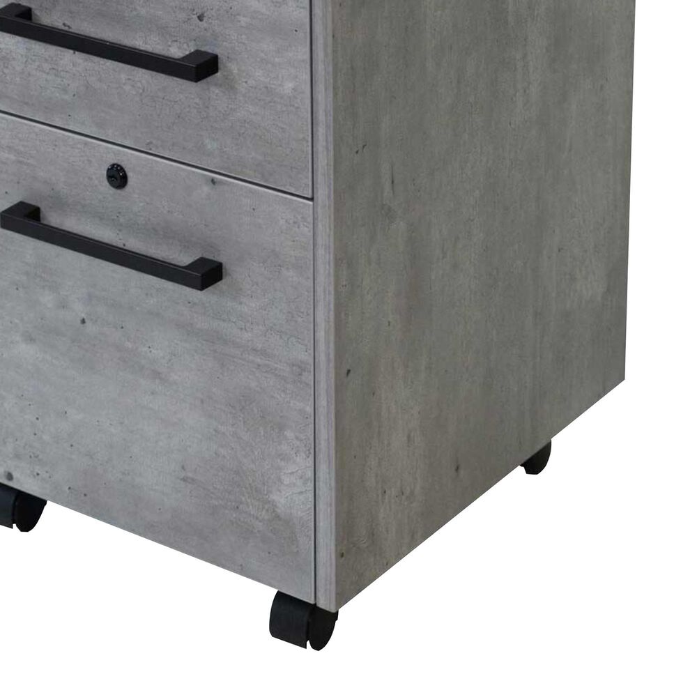 Wycliff Bay Mason Rolling File Cabinet in Concrete, , large