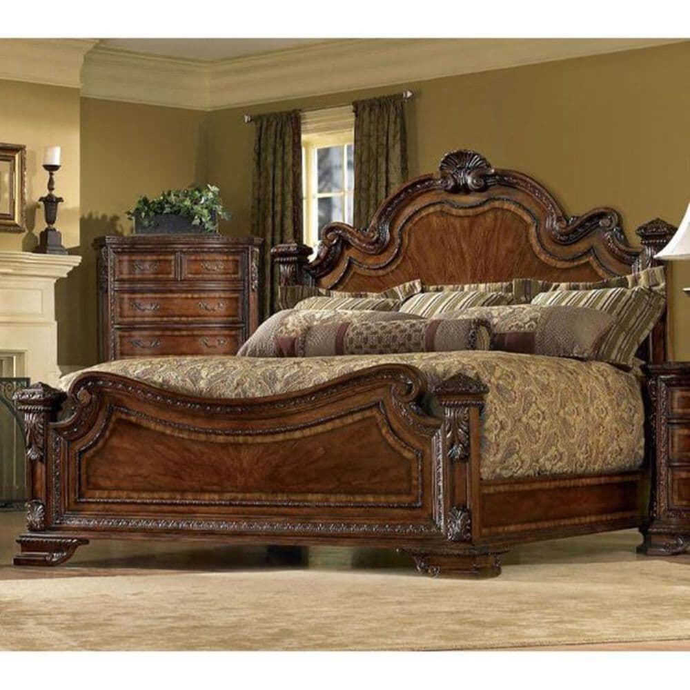 Nineteen37 Old World Queen Estate Bed in Cathedral Cherry, , large