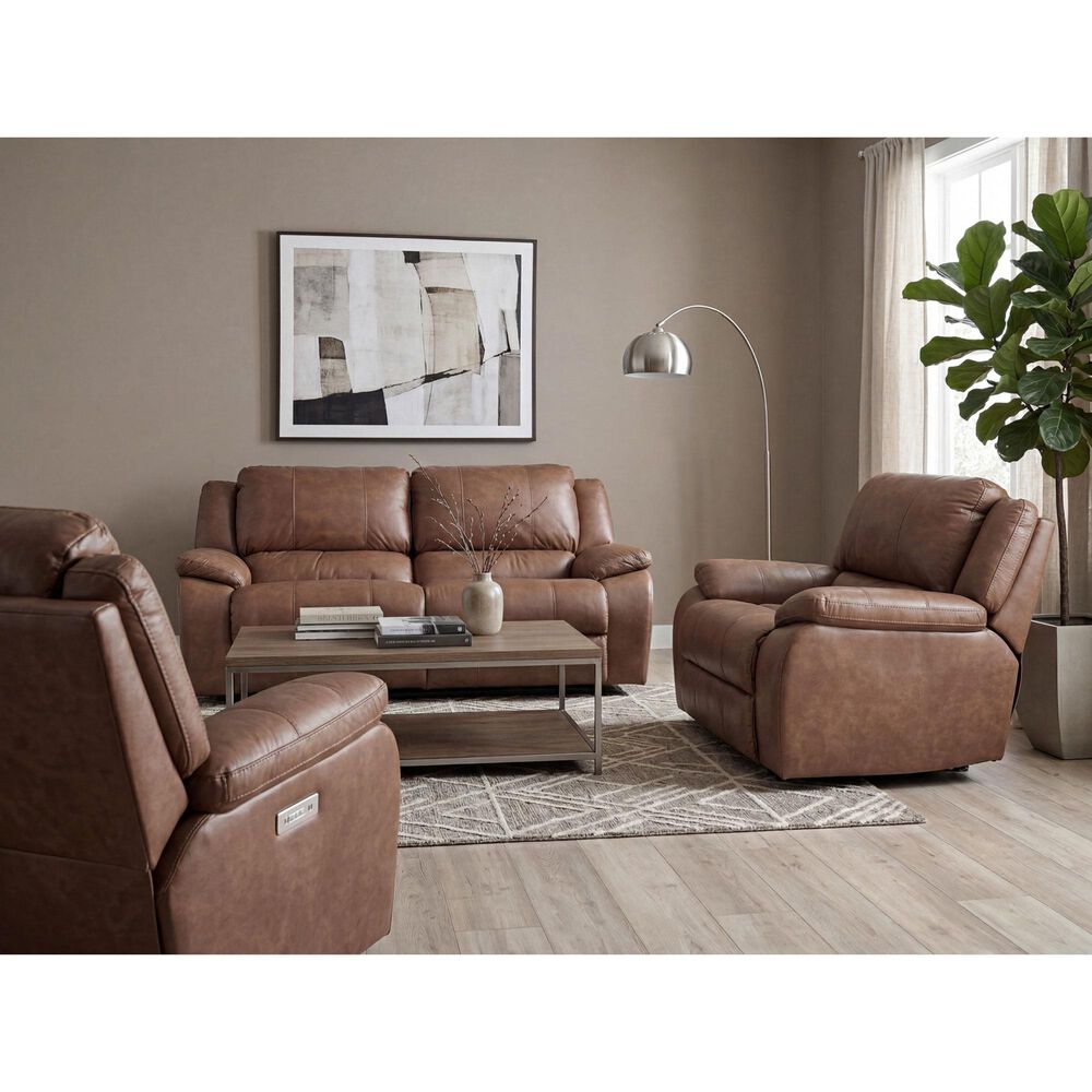 HomeStretch Bandit Triple Power Reclining Two Over Two Sofa in Brown, , large