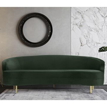 Tov Furniture Baila Velvet Sofa in Green, , large