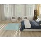 Nourison Twist Reversible 4" x 6" Aqua Indoor/Outdoor Area Rug, , large