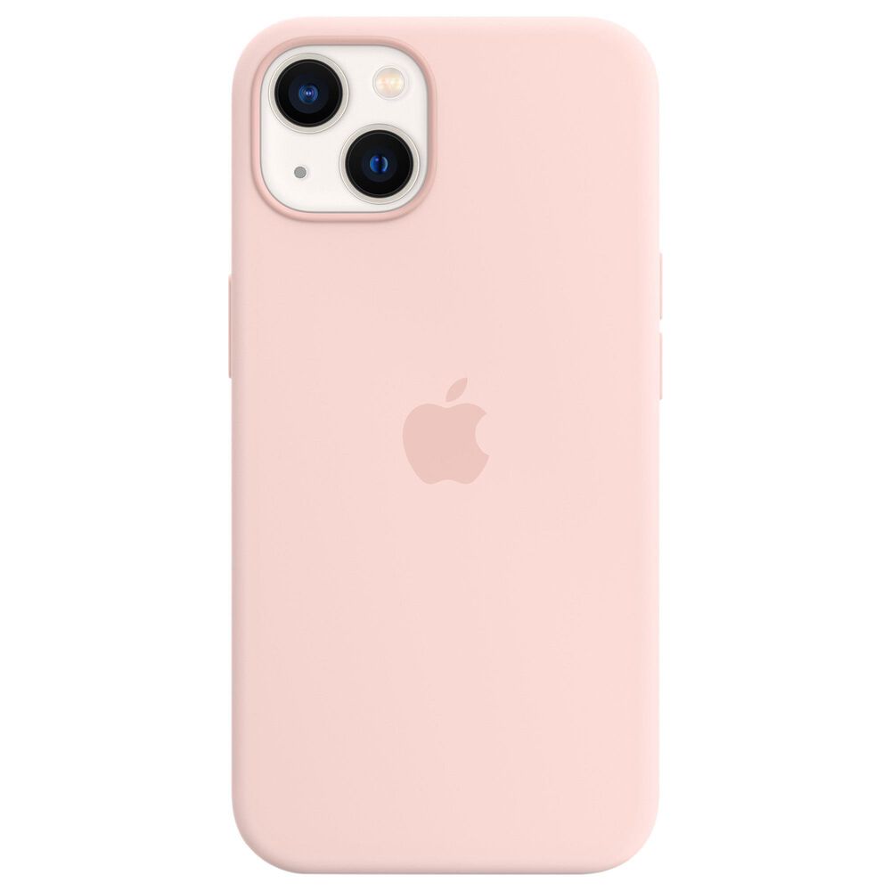 Apple Silicone Case with MagSafe for Apple iPhone 13 in Chalk Pink, , large