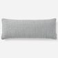 Sunday Citizen Snug Waffle 14" x 36" Lumbar Throw Pillow in Cloud Grey, , large