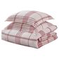 Levtex Waffle Plaid 3-Piece King/California King Comforter Set in Peppermint Red and Cream, , large