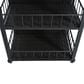 Hearth and Haven Patio Serving Cart in Dark Brown, , large
