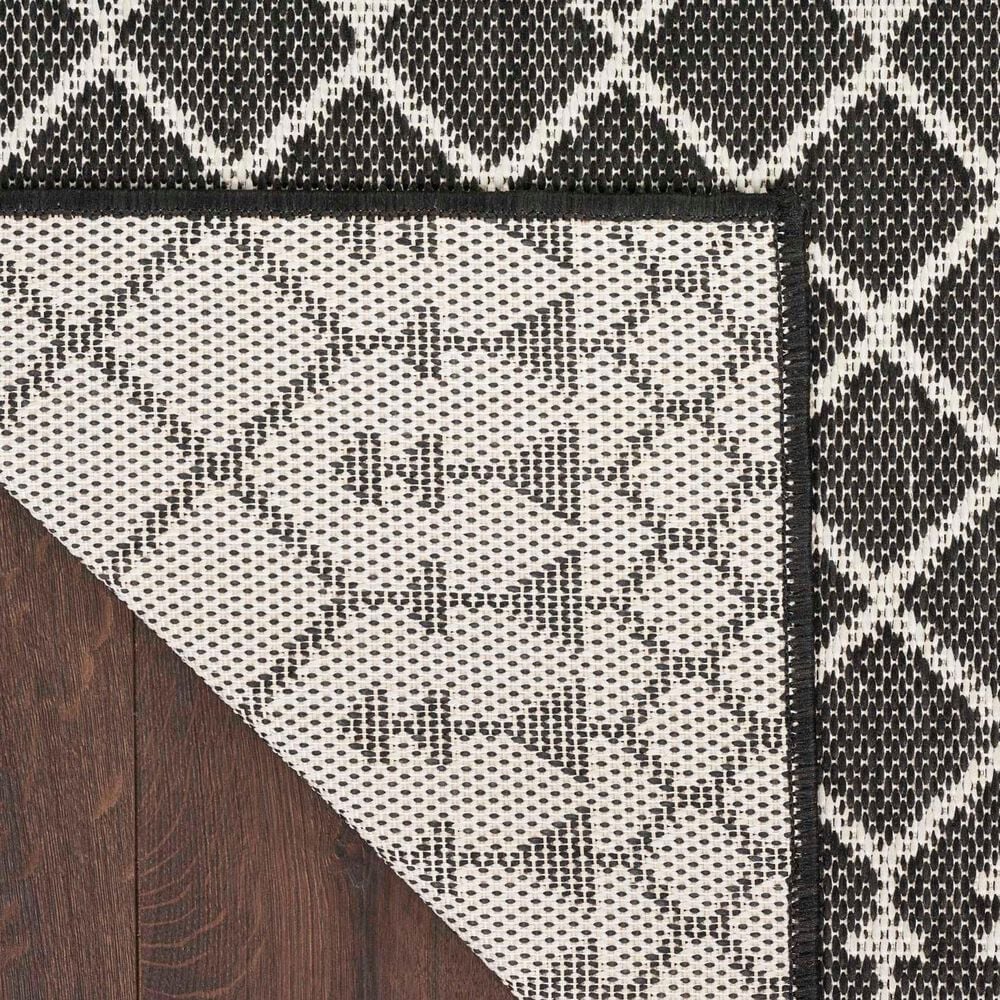 Nourison Positano Southwestern Black 8&#39; x 10&#39; Indoor/Outdoor Area Rug, , large
