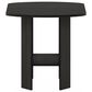 HOMLUX 1-Shelf End Table in Espresso, , large