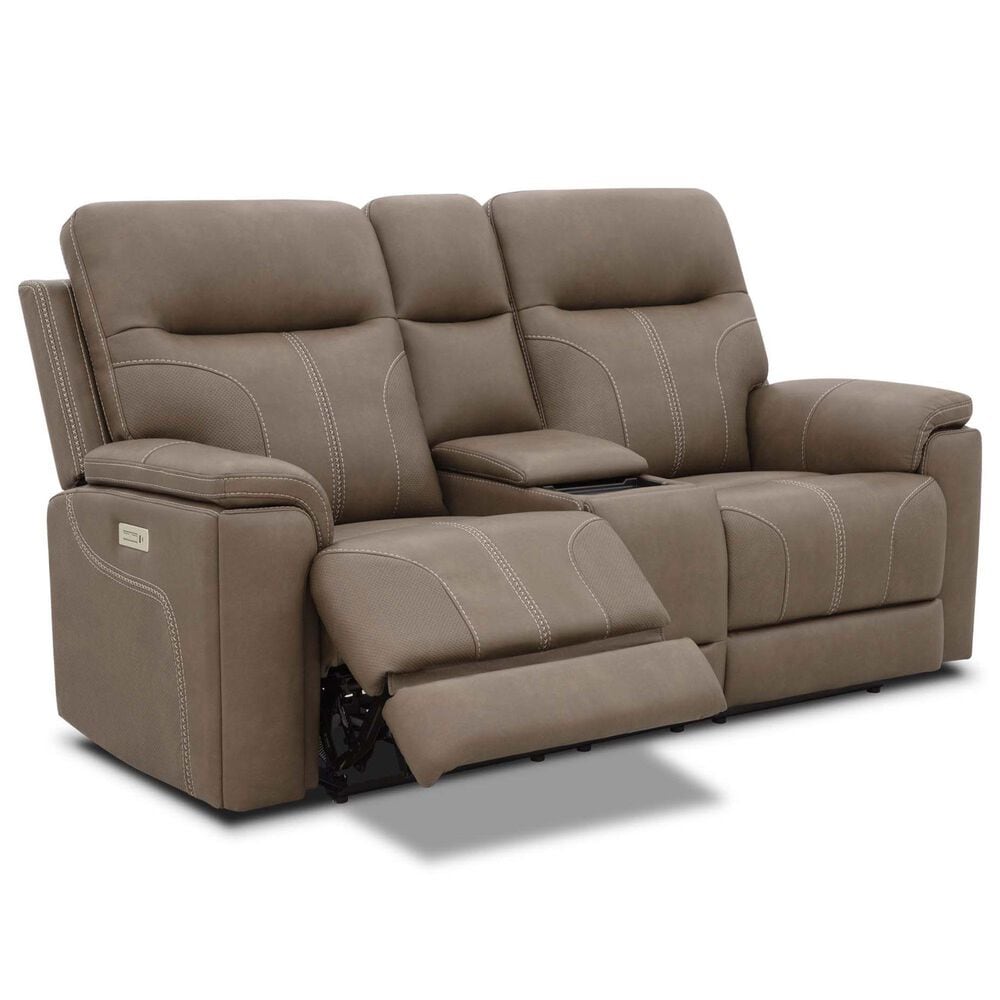 MotoMotion Trent Power Loveseat in Capriccio Cappuccino, , large