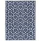 Nourison Horizon HOZ01 Navy 3" x 5" Indoor/Outdoor Area Rug, , large