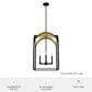 Hunter Dukestown 18" 4-Light Pendant in Natural Iron and Gold Leaf, , large
